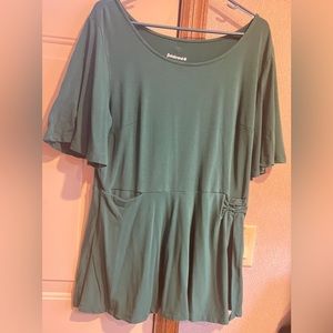 Betabrand Green Top XL Elbow Length Sleeves